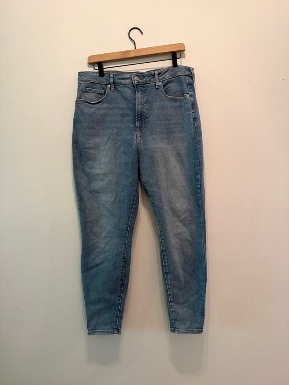 Everlane 33 crop/short organic cotton High-Rise Straight Jeans